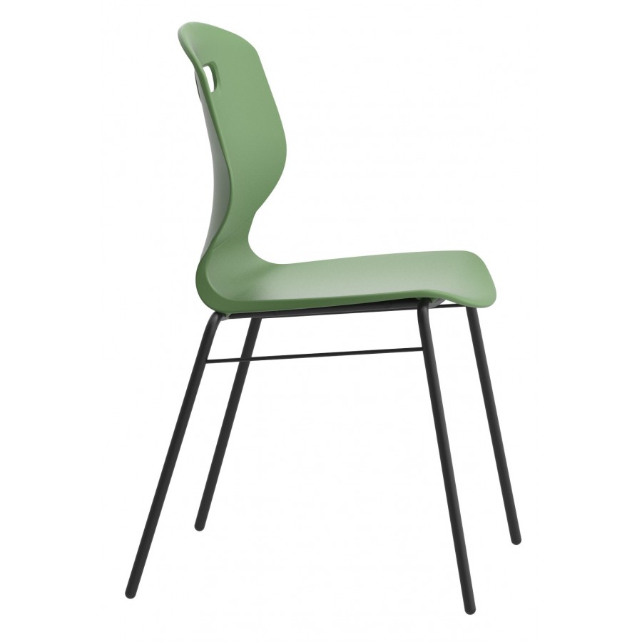 Arc Four Leg Classroom / Visitor Chair With Brace